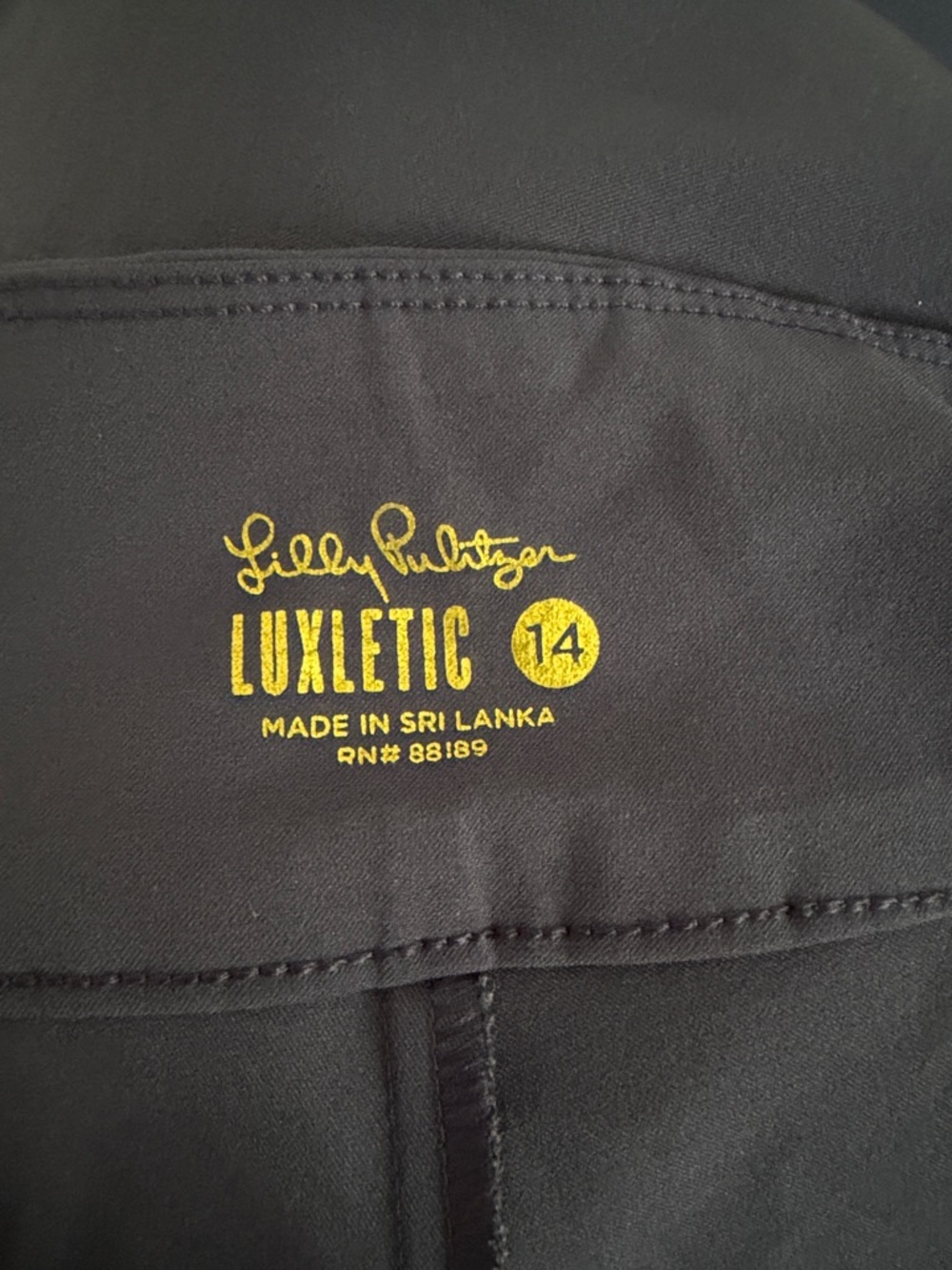 Lilly Pulitzer Navy Corso Pull-On Cropped Stretch Golf Pants - Picture 5 of 8